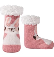 FUZZY BUNNY SOCK FOR BABYS 0-6 MONTHS 2PAIRS