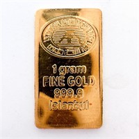 1 gram Fine Gold Bar - Istanbul Altin Refinery