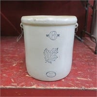 Western Stoneware - 6 Gal Maple Leaf - Vintage