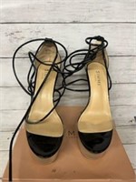 Clear and black heels Womens Shoes size 8