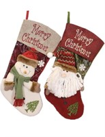 GRAYSPCE 3D CHRISTMAS STOCKINGS LARGE KNIT CUFF