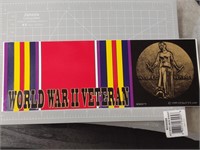 World war II veteran sticker