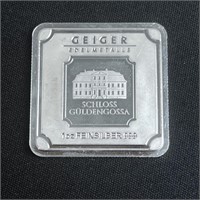 1 oz Silver Bar - Geiger Edelmetalle