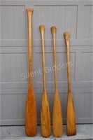 Set of 4 Wooden Paddles