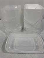FOOD STORAGE CONTAINERS 9x6x2IN 50CONTAINERS