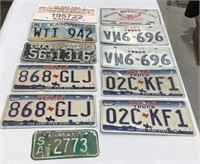 11 license plates