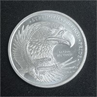 1 oz Fine Silver Round- Golden State Eagle