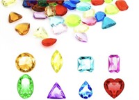 300PCS LOOSE ACRYLIC GEMSTONES (8 DIFFERENT