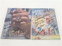 1980s Signed Royals & World Series Books