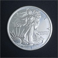 1 Troy oz Silver Art Round- Walking Liberty