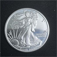 1 Troy oz Silver Art Round- Walking Liberty