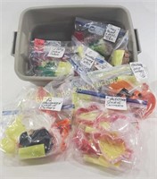 Tote of Various Themed Cookie Cutters