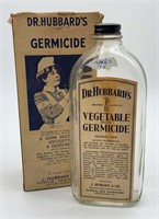 Dr. Hubbard's Germicide Bottle In Original Box
