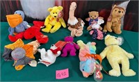 N - LOT OF COLLECCTIBLE TY ANIMALS (G41)