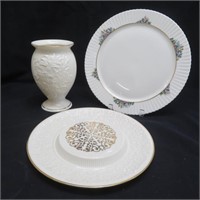 Lenox Vase & Serving Platters - 1 Marked Rutledge