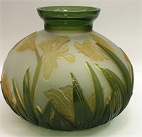 Kelsey Murphy Pilgrim Glass Floral Cameo Vase