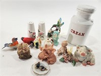 Figurines, Shakers, & Cream Jug