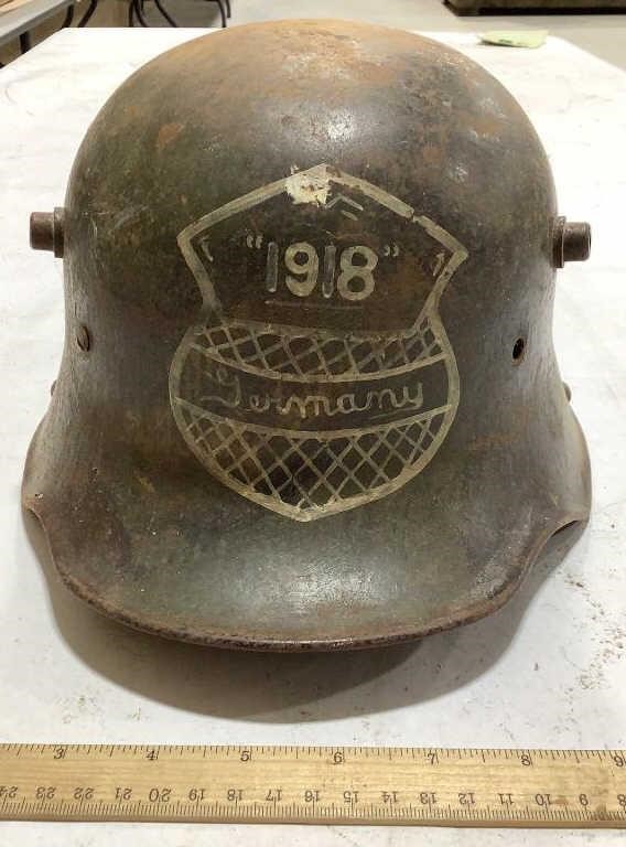 German metal helmet 1918