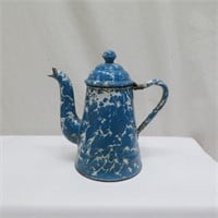 Gooseneck Tea / Coffee Pot - Granite Ware - worn