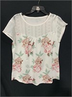 FLORAL WOMENS TOP LARGE
