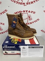 New Thorogood Size 9.5D 8in Moc Toe Safety Boots