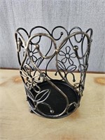 New QVC Decorative Metal Scroll Candle holder