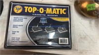 NEW TOP TOP-O-MATIC CIGARETTE MACHINE