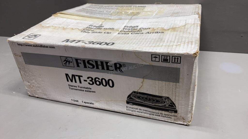 Vintage Fisher Turntable MT-3600 - New in Box