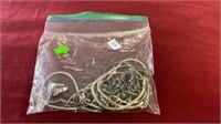 BAG OF SOME 925 ITALY CHAINS & RING W/ NO STONE