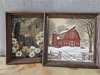 Vintage Kay Dee Hand Painted Pictures on