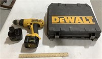 Dewalt cordless drill model DW972 w/2 batteries