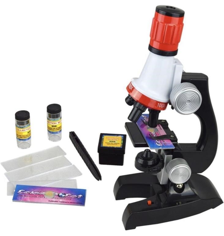 XLKJ SCIENCE MICROSCOPE KIT(12 X 7 X 24CM)