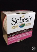 85gx14 Schesir Adult Cat Food Chicken/Tuna