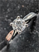 $3585  2.42G Pt950, 0.23Ct Natural Diamond Ring
