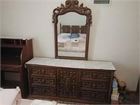 6 Drawer Dresser with Mirror 29" X 64" X 17"