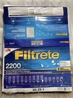 3M Filtrate Furnace Filter ( 20”x25”x1”, 3 Pack )
