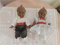 2 Dark Skin Kewpie Dolls