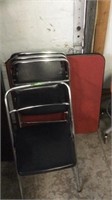 FOLDING CARD TABLE & 4 CHAIRS