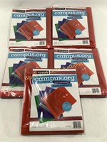 (5) New Packs of 5 SMEAD Campus.org Poly Envelopes