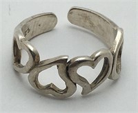Sterling Silver Heart  Ring