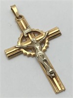 14k Gold Cross / Crucifix Pendant