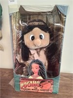 Pocahonta plush doll, "the dancing, musical