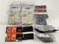 Assortment of New Working Gear Glasses, Gloves