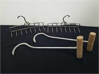 Hay hooks, and some kind of wall hooks