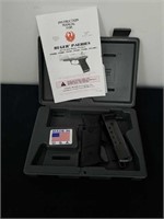 Ruger hard case, instruction manual, clip, and