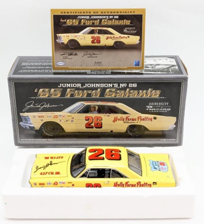 1/24 Junior Johnson Autographed #26 Ford Galaxie
