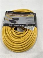 New Southwire Yellow 100FT Locking Extension Cord