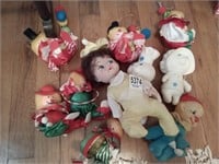 Small clown dolls, Pillsbury dolls & more
