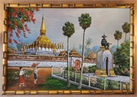 Thai Temple Painting 36x25"