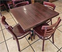 30" x 30" Table & 4 Chairs